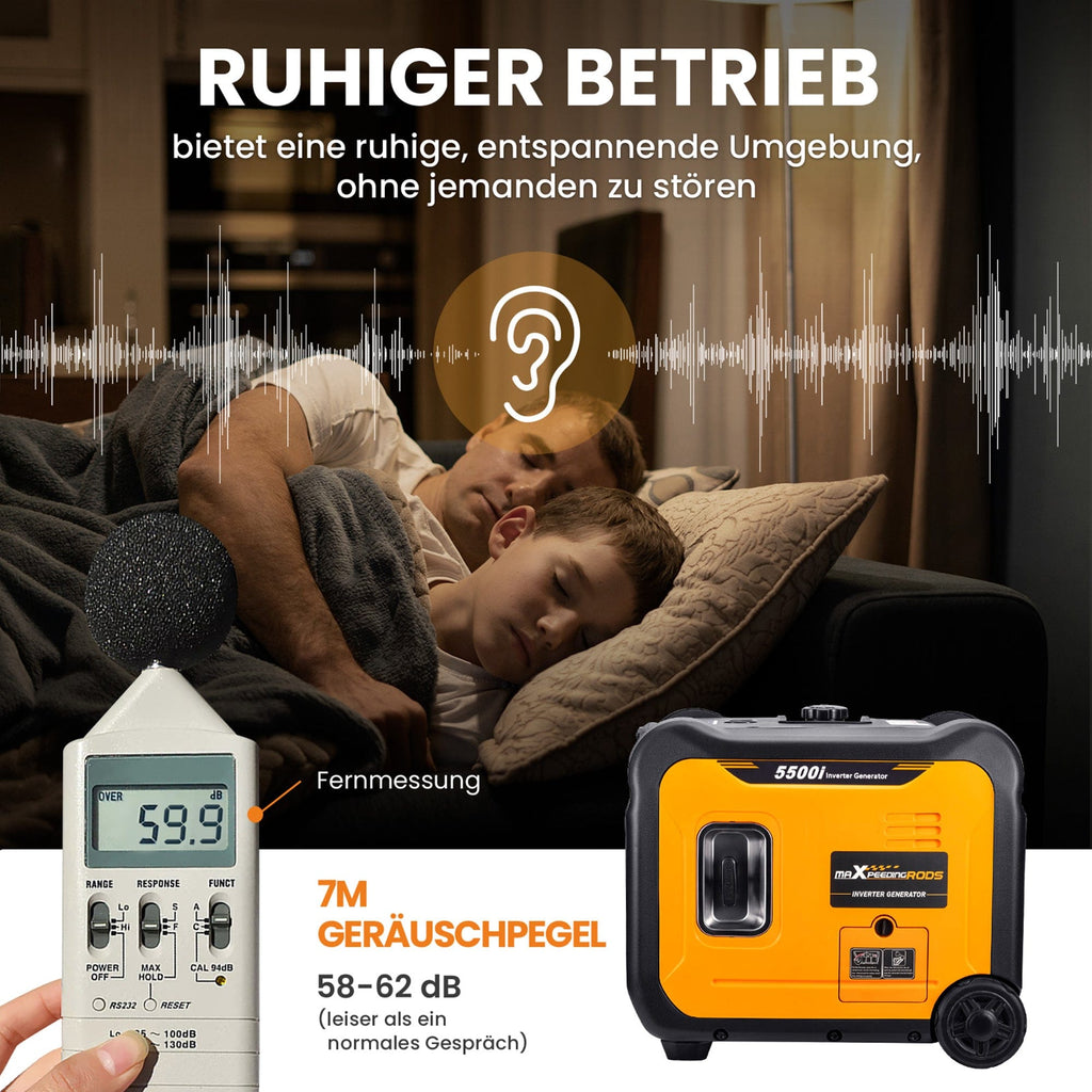5,0/5,5kVA aggregaat inverter generator 240V noodstroom voor thuis