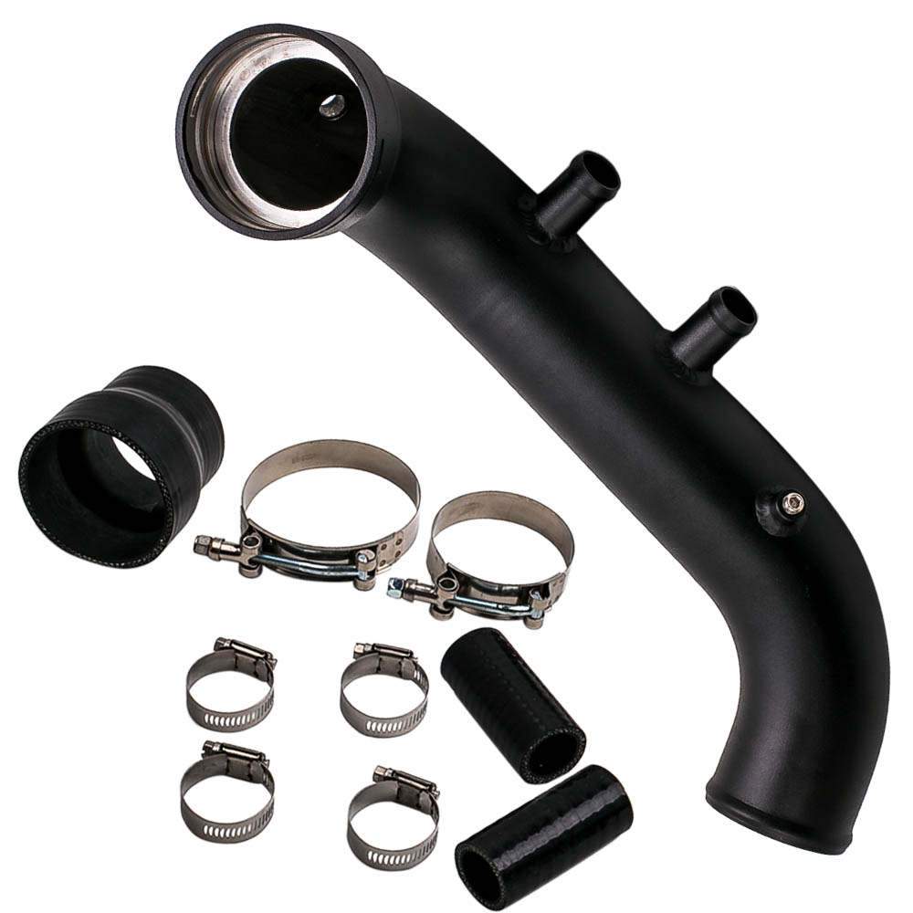 Charge pipe 3 tommer aluminium egnet til BMW 135i E82 E88, 335i E90 E91 E92 E93 N54 3.0 Twin Turbo