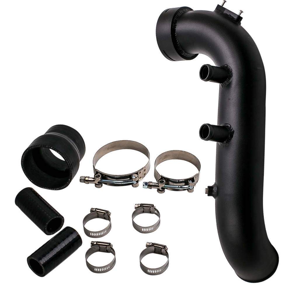 Charge pipe 3 tommer aluminium egnet til BMW 135i E82 E88, 335i E90 E91 E92 E93 N54 3.0 Twin Turbo