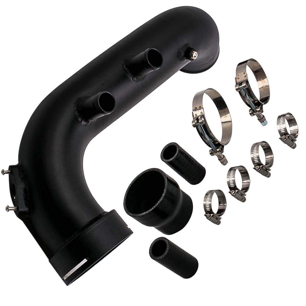 Charge pipe 3 tommer aluminium egnet til BMW 135i E82 E88, 335i E90 E91 E92 E93 N54 3.0 Twin Turbo