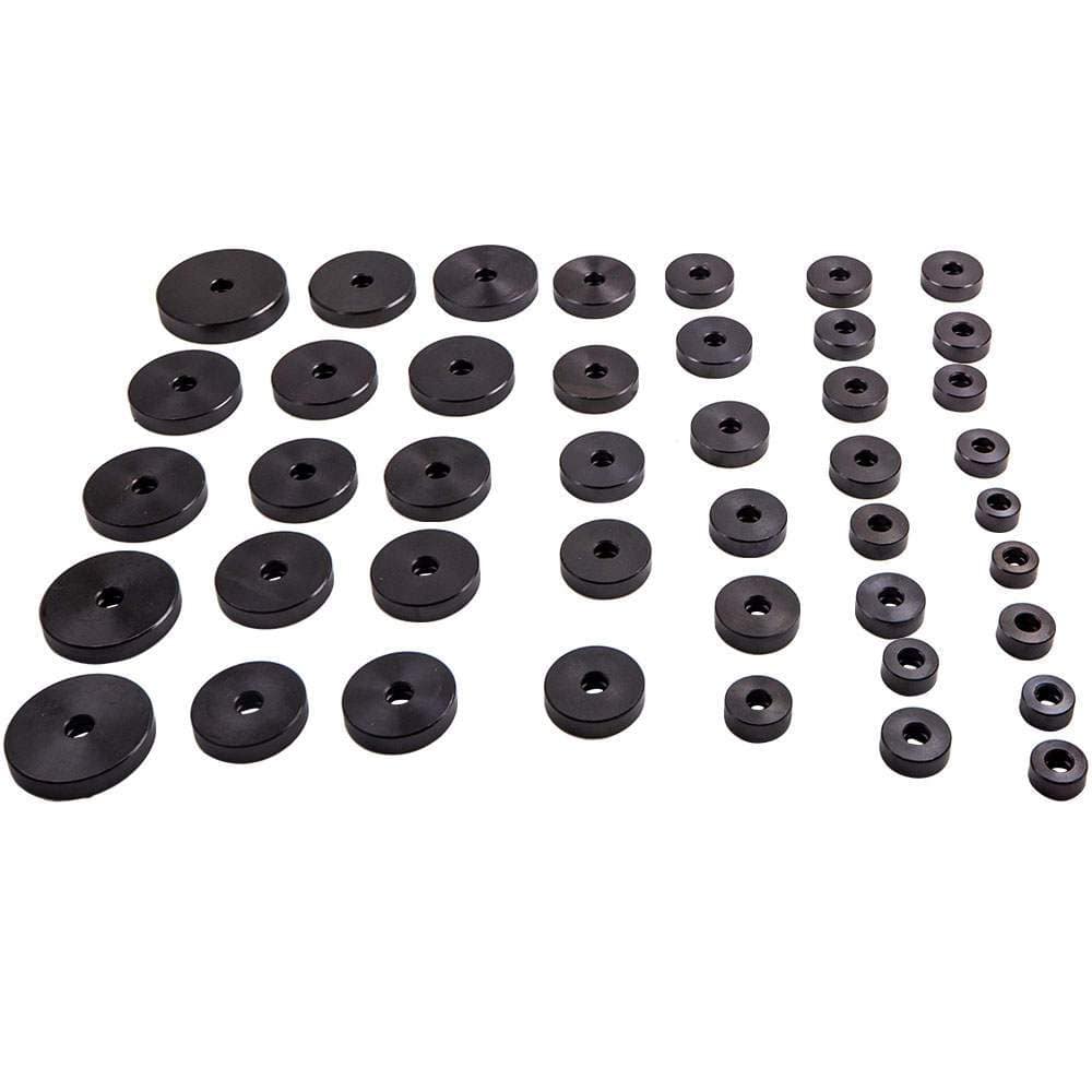 Sett med lager- og foringsdrivere, 52 deler, trykkskiver 18–65 mm for tetningsringer, lagre, lagerskåler og foringer