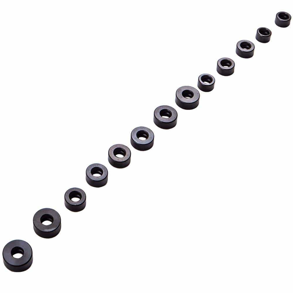 Sett med lager- og foringsdrivere, 52 deler, trykkskiver 18–65 mm for tetningsringer, lagre, lagerskåler og foringer