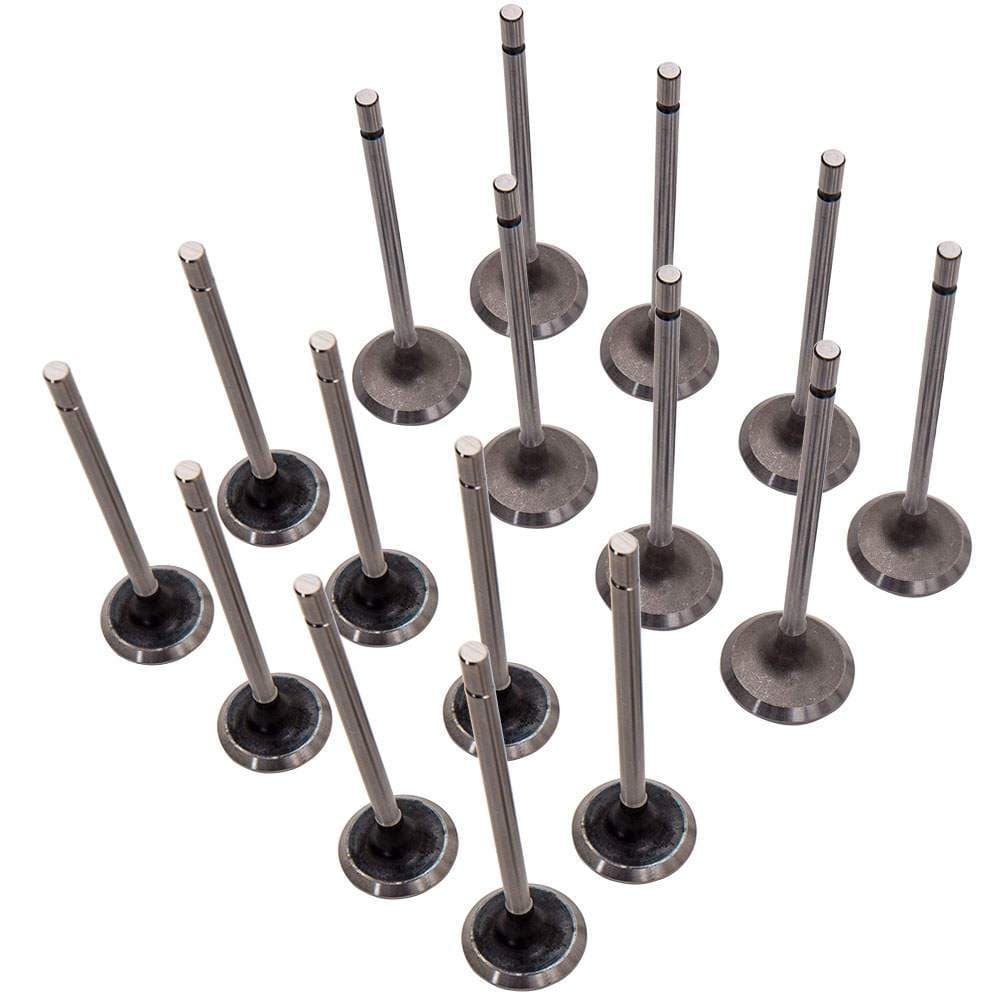 8x innsugsventil 8x eksosventil egnet for Renault Clio Megane Laguna 1.4 1.6