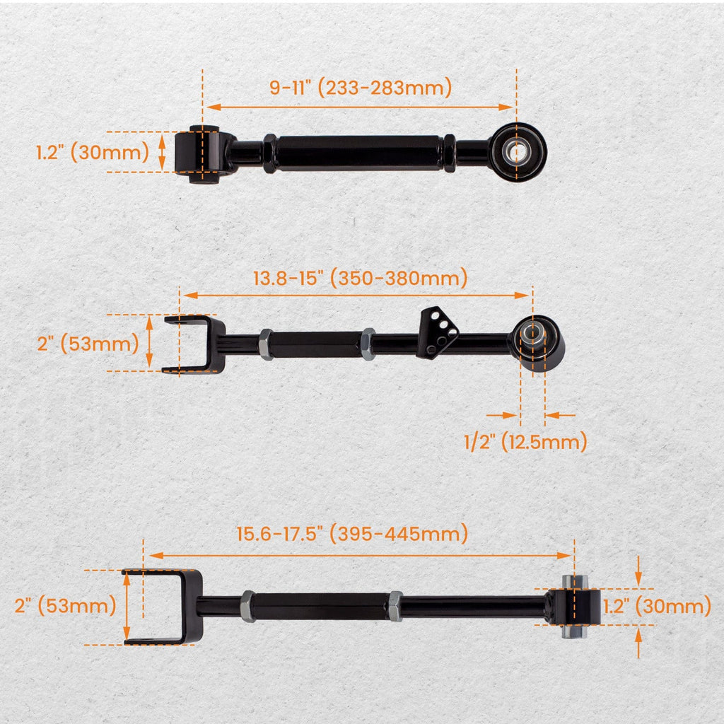 Framre kulled + bakre camber-länkarm toe-kit lämplig för Honda Accord 08-13, Acura TL TSX