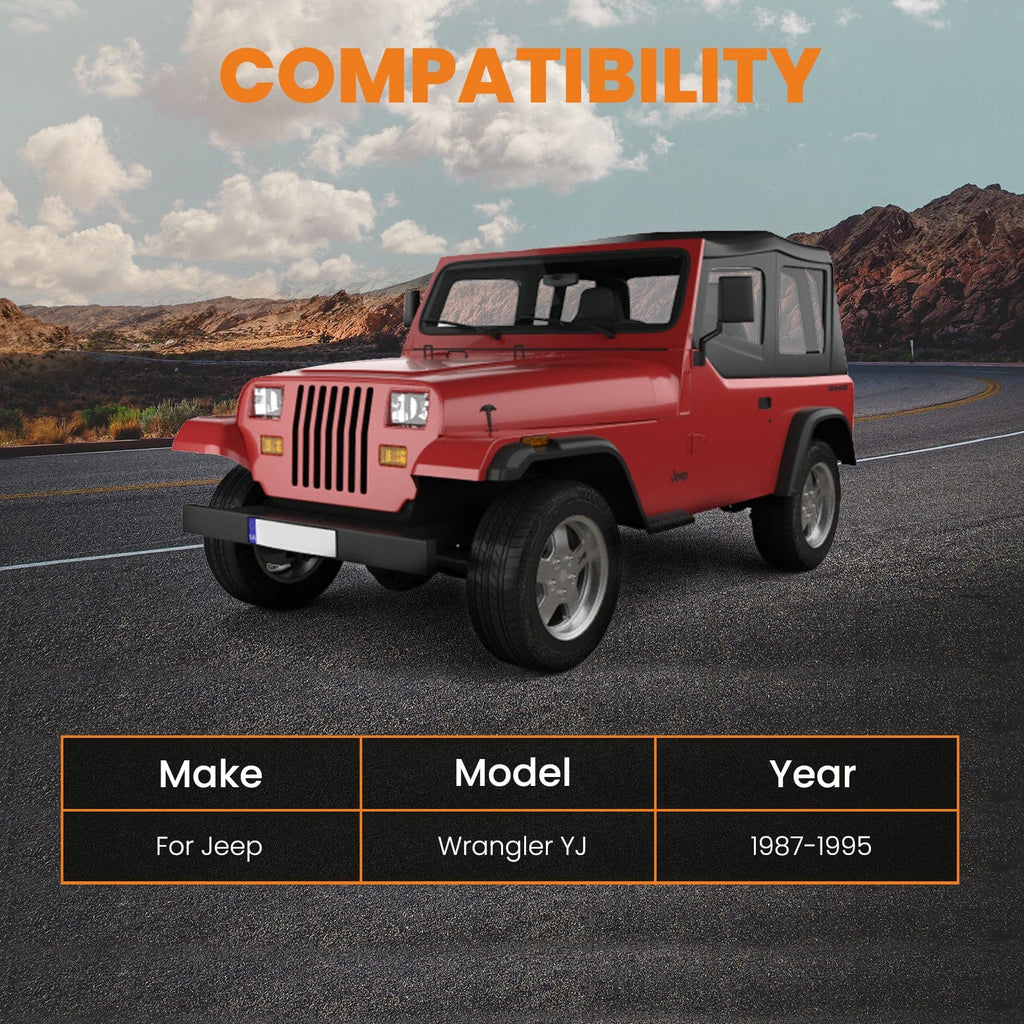 Takajousituksen kiinnikkeen korjaussarja sopii Jeep Wrangler YJ 1987-1995