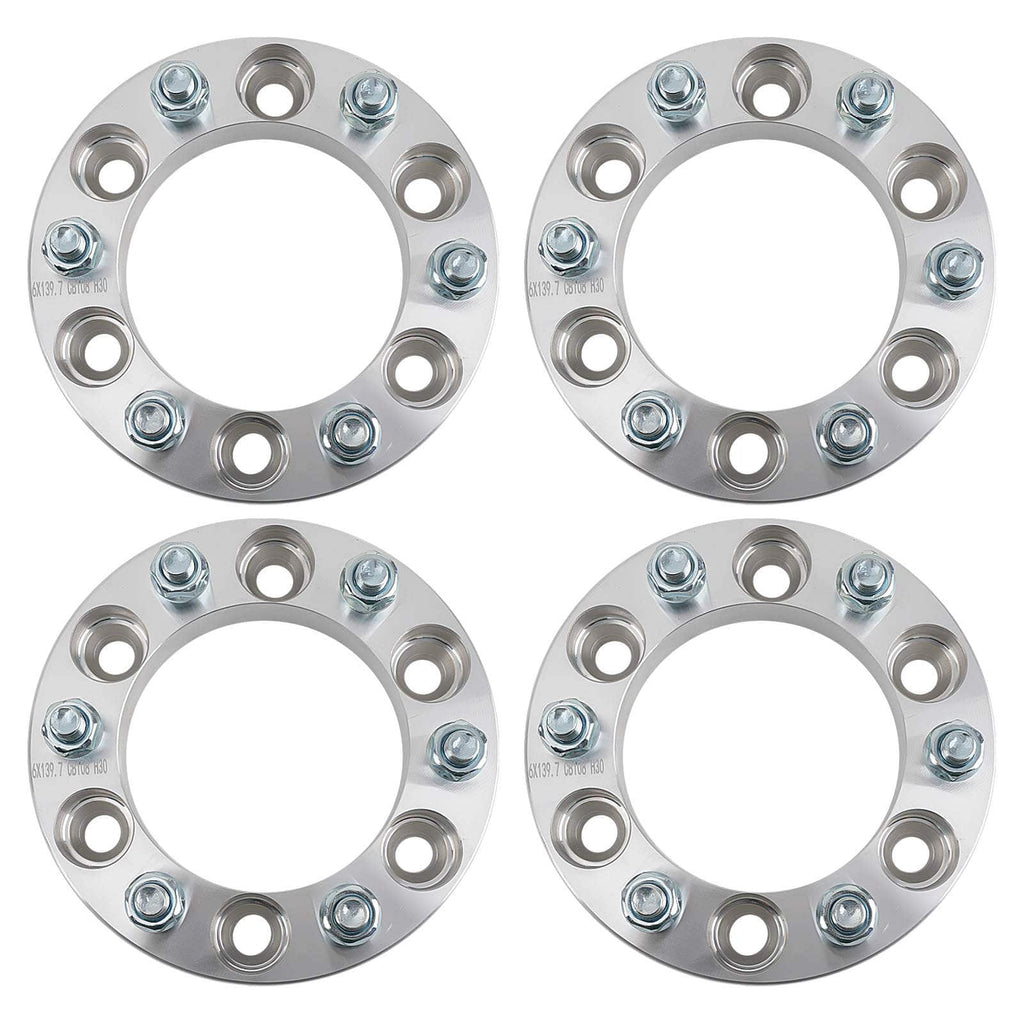 Spårbreddare 30 mm 6x139,7, set om 4 med 24 muttrar, lämpliga för Toyota Land Cruiser, Hilux, Prado, Pajero, Patrol