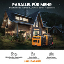 Indlæs billede til gallerivisning 3300W Generator Inverter Benzin – Bærbar til Camping &amp; Have