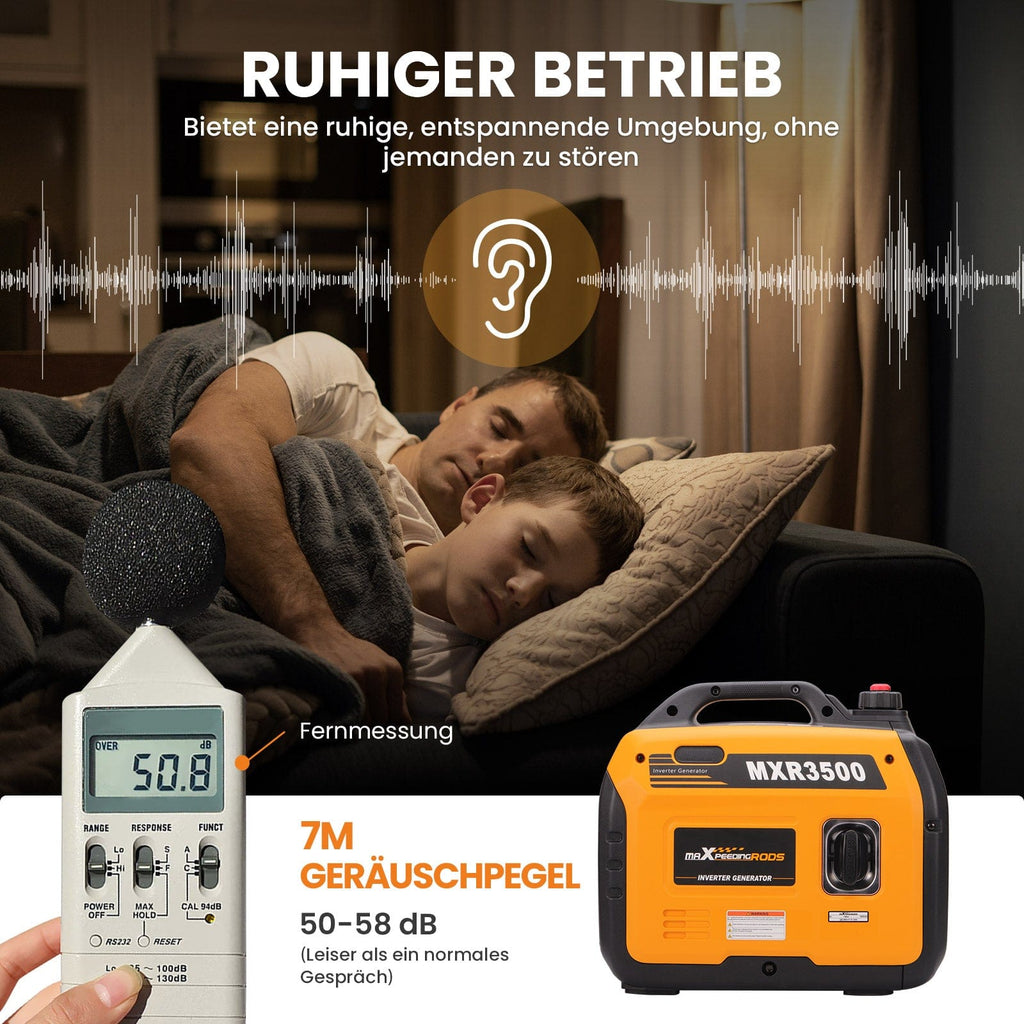 3300W Generator Inverter Benzin – Bærbar til Camping & Have