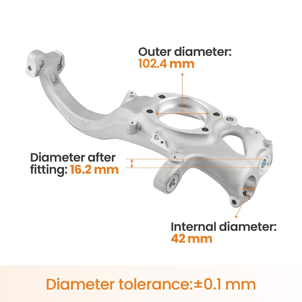Styrspindel framaxel vänster lämplig för Audi A4 B8 (8K), A5 (8T), Q5 (8R) 8K0407253AA 8K0407253Q 8K0407253S
