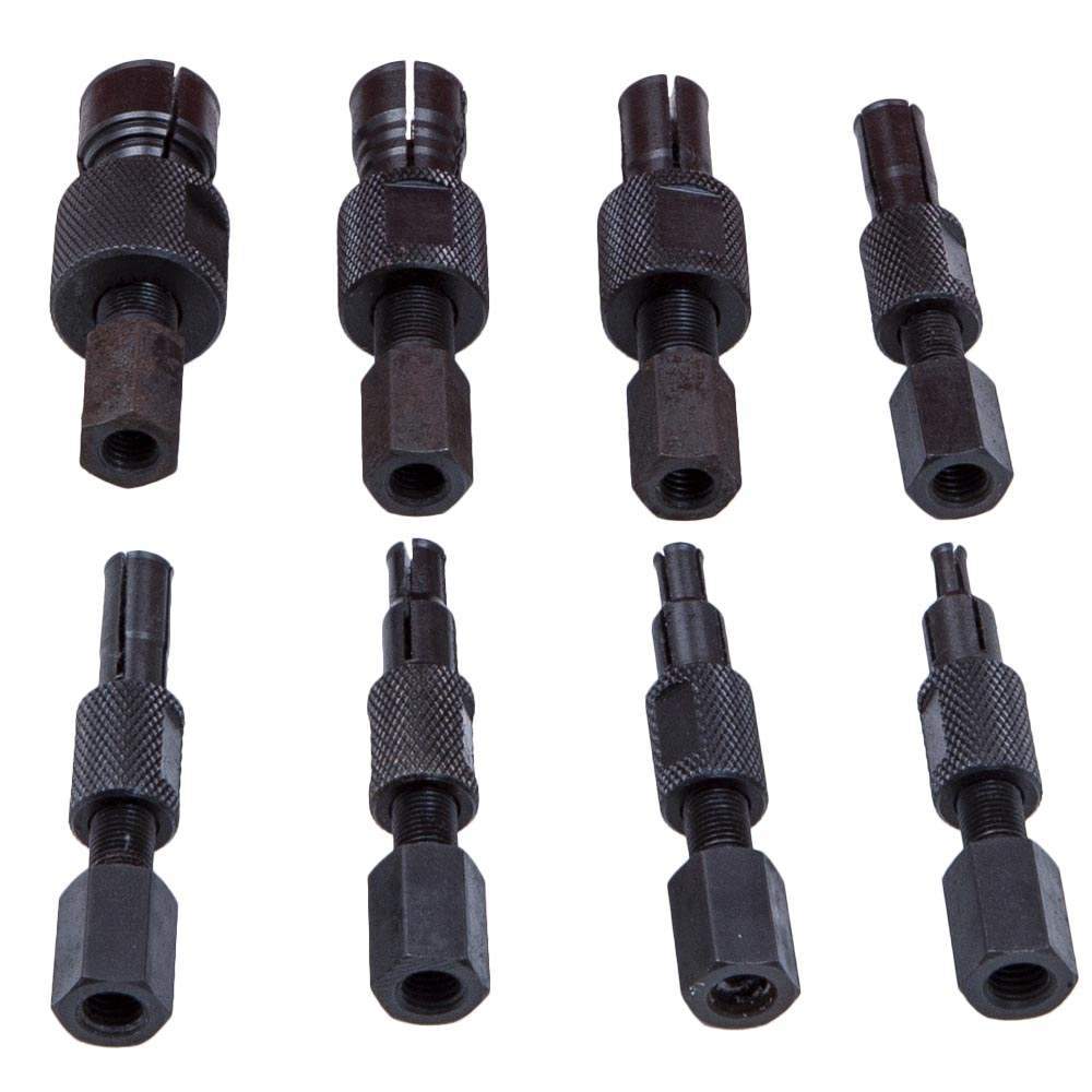 Sett med 9 stk. innvendige lagertrekkere med glidhammer, 8–32 mm for blindhull, bl.a. styrelager