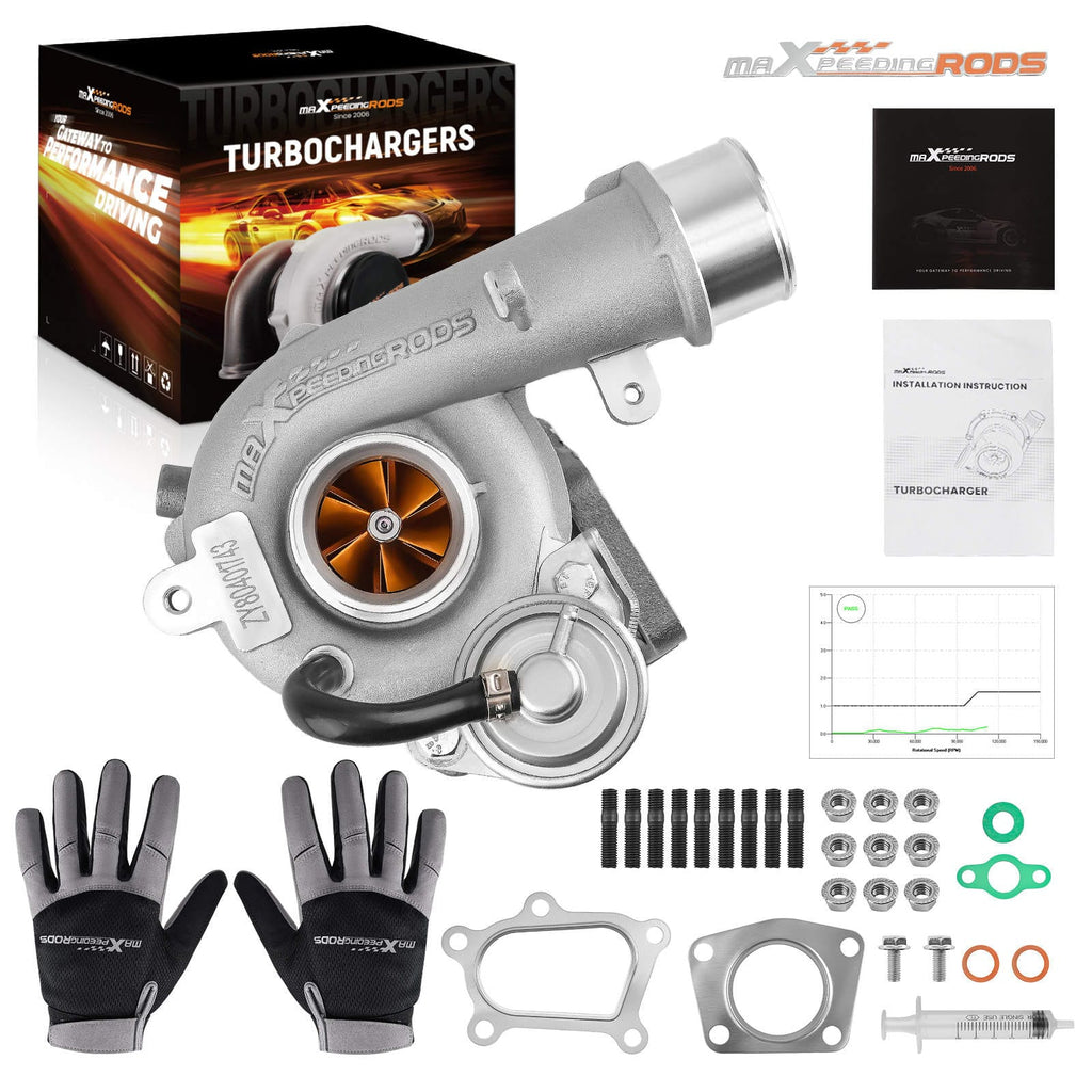 Billet-turbo K0422-582 lämplig för Mazda CX-7, Mazdaspeed 3, Mazdaspeed 6 2.3 MZR DISI L3-VDT 196 kW 2006-2014 | 53047109904 L33L13700B