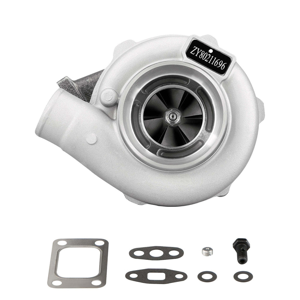 Universell turbo GT3037 GT3076 T3-fläns 4-bult A/R 0.82 extern wastegate vatten- och oljekyld upp till 500 hk 2.5L-3.0L