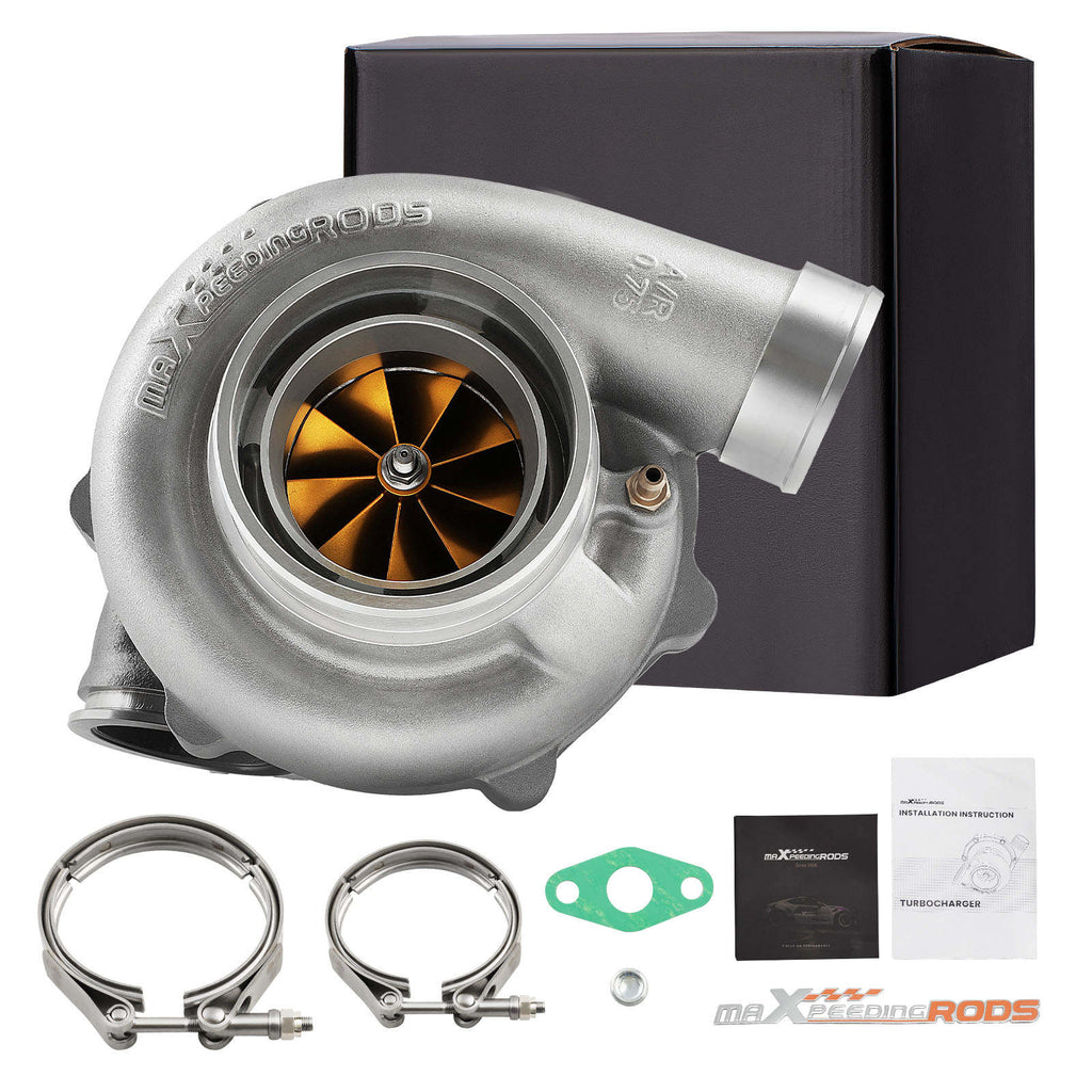 Universelt turbo-racingkompressorhjul i billetutførelse, keramisk kulelager, V-bånd, vann- og oljekjølt | 700–1050 hk, 2,0–5,5 l