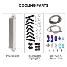 Ladda upp bild till gallerivisning, Turbokit för GT3582 GT35 2,5 tums intercooler + rör + BOV + wastegate + 4-i-1 mätare