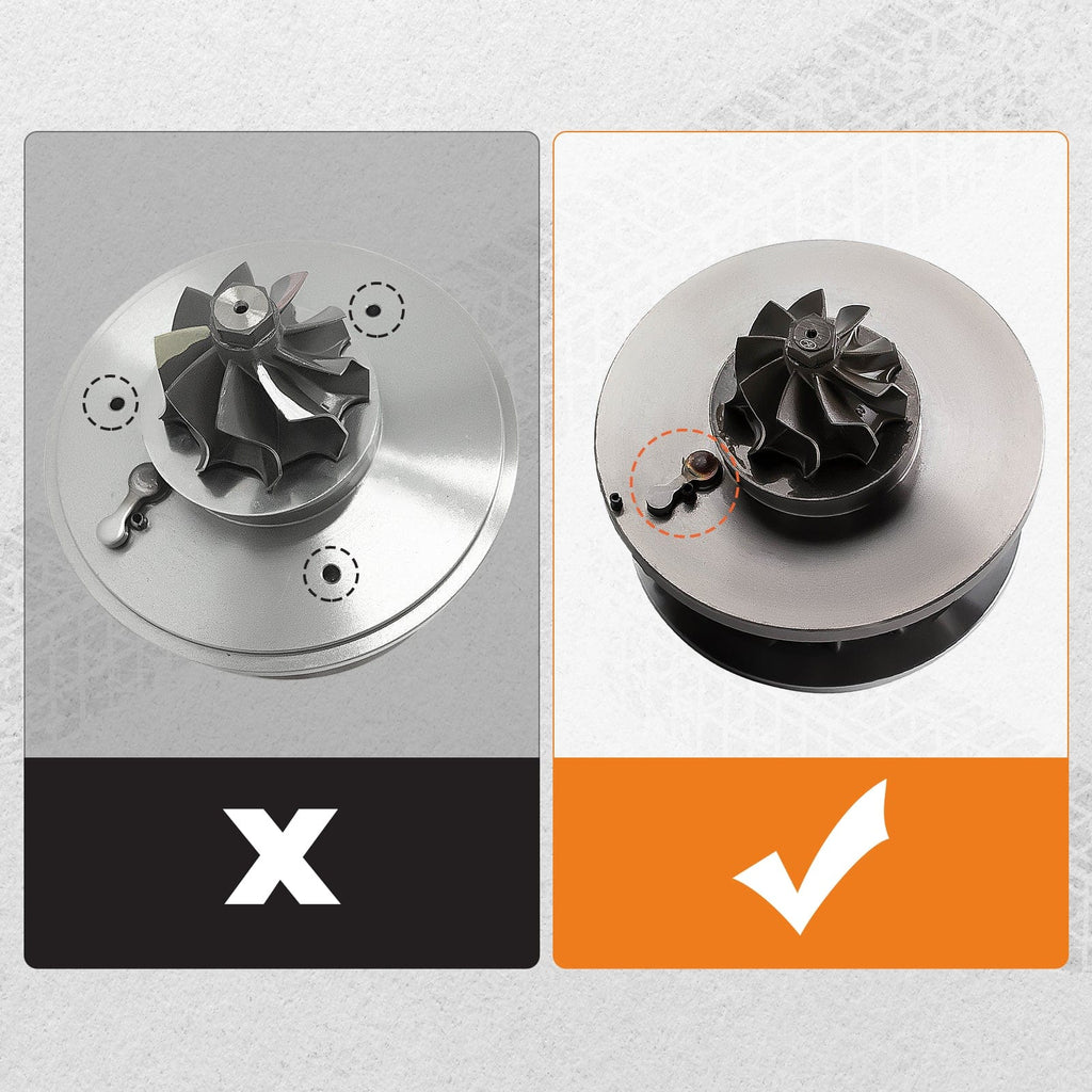 Turbokassett (CHRA) lämplig för Audi A4 B5 B6, A6 C5, VW Passat B5, Skoda Superb 1.9 TDI 74-85 kW 1997-2005 | 454231-0001 038145702H