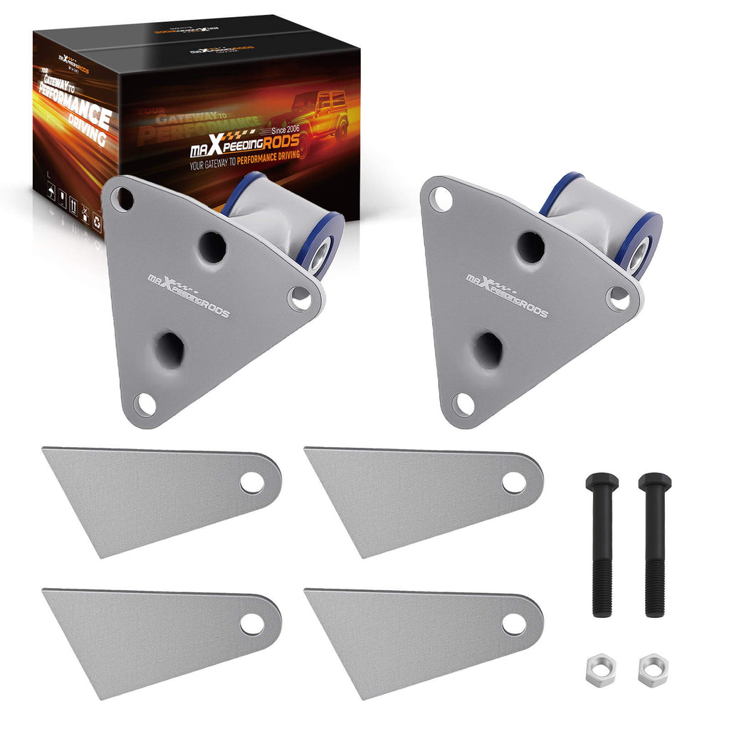 Steel Engine Motor Mount Weld-in compatible for Chevy Engines BBC SBC 350 396 454 Pair