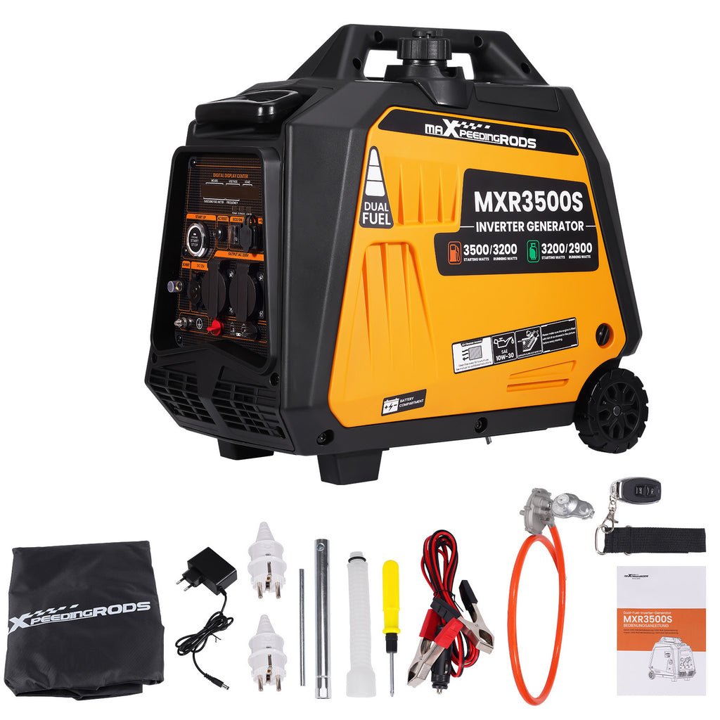 3.5KW Petrol LPG Inverter Generator Electric Start 230V 12V