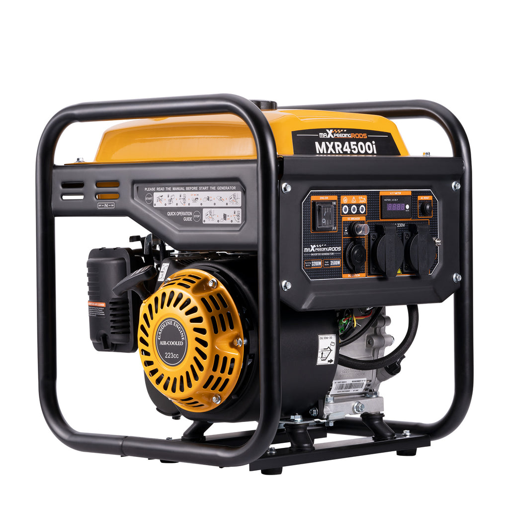 Maxpeedingrods Inverter Generator 3500W (3200W) 230V - Quiet Petrol Generator voor Camping Home Use