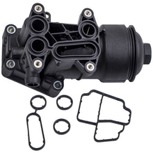 Last bildet i gallerivisningen, Oil Filter Housing Cooler Cover and Gasket geschikt voor Audi Seat Skoda VW 2.0TDI