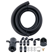 Ladda upp bild till gallerivisning, 0.75L Aluminium Oil Catch Can met Luchtfilter + AN10 Hose Fittings