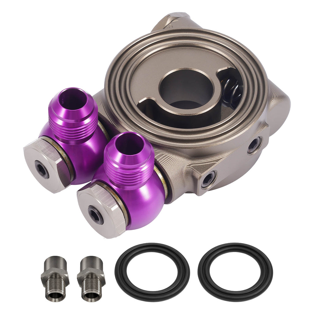 Thermostatic Oil Filter Sandwich Adapter M20x1.5 3/4-16UNF AN10 NPT Sensor Ports