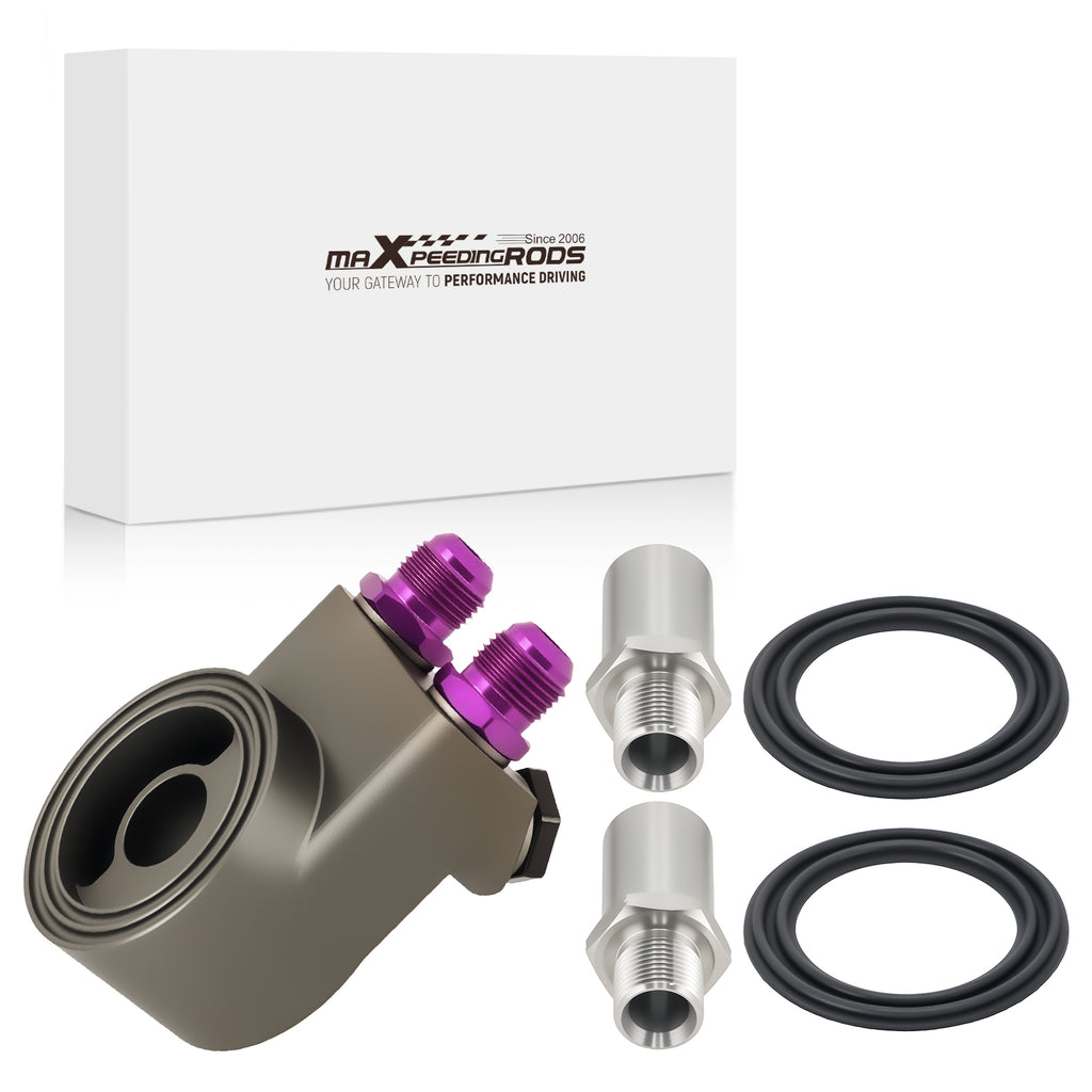 Oil Adapter AN10 geschikt voor Toyota GT86 GR86 BRZ Sandwich CNC Machined Gold