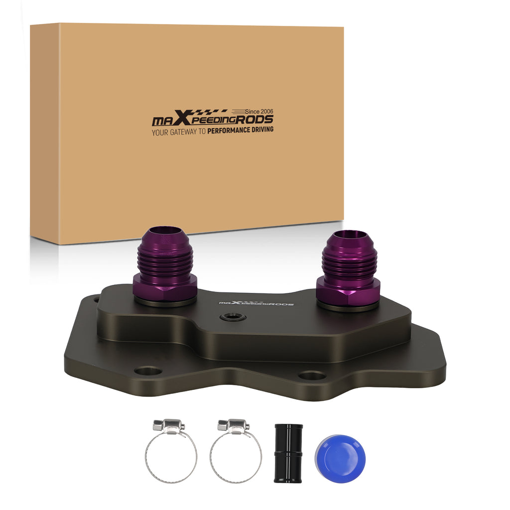 AN10 Oil Adapter voor Engine geschikt voor VW Audi EA113 Sandwich Filter Aluminium