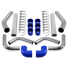 Ladda upp bild till gallerivisning, 2.5" UNIVERSAL Turbo Intercooler Piping Pipe Duct Tube Kit with Bolt Clamp Blue