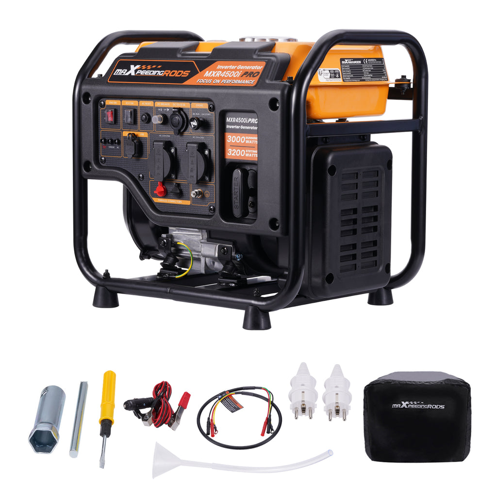 3000W 3200W Inverter Generator Petrol voor Camping 23.5KG Portable Generator