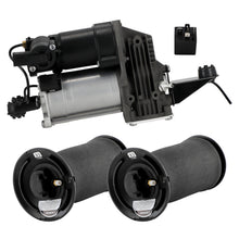 Ladda upp bild till gallerivisning, Air Compressorpomp 2 achter Luchtvering Veerbalg Kit geschikt voor BMW 5 Touring E61