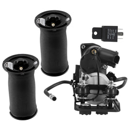 2x achter Luchtveer + Compressor met Beugel + Klep Block geschikt voor BMW 5 Serie E61