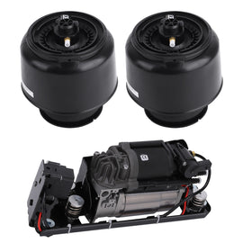2x achter Luchtveer + Compressor + Beugel geschikt voor BMW 5 Serie F01 F11 37206789450