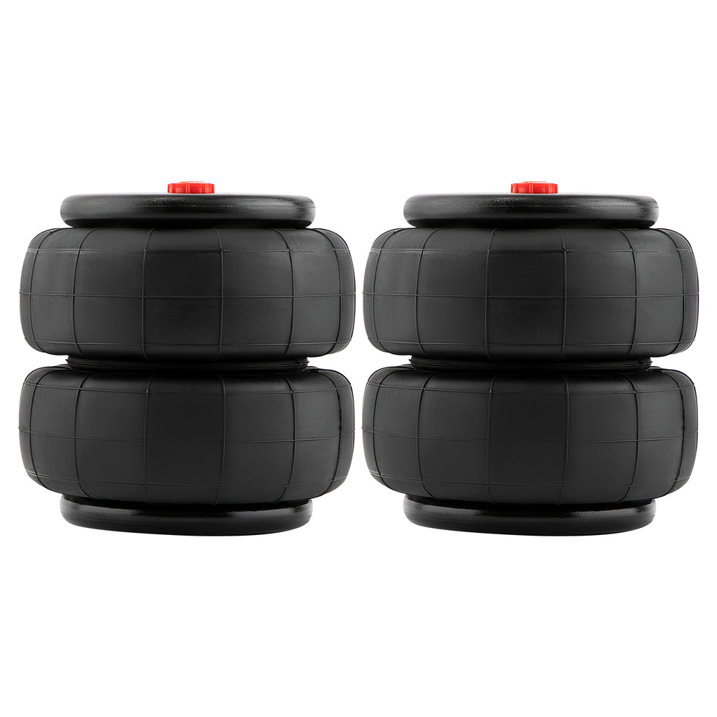 2x 2600 LBS Luchtveer Bellows Single Port 1/2" NPT voor Heavy Duty Suspension