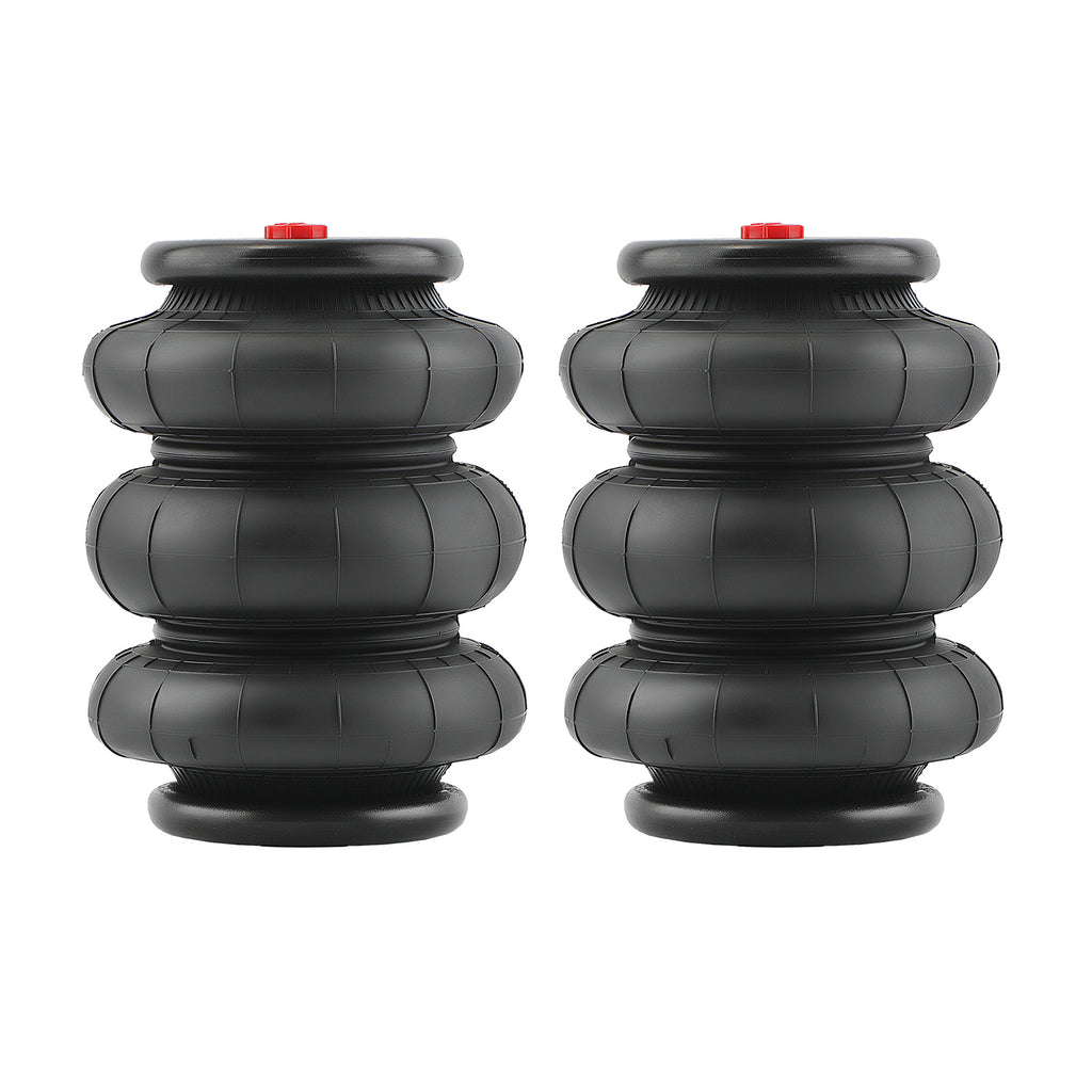 Paar Luchtvering Triple Bellow 2600 LBS Universal voor Light Duty geschikt voor Mini-vrachtwagens