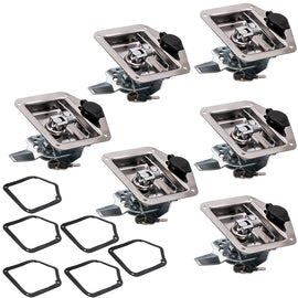 6x Folding T-Handle Lock Toolbox Flush Mount