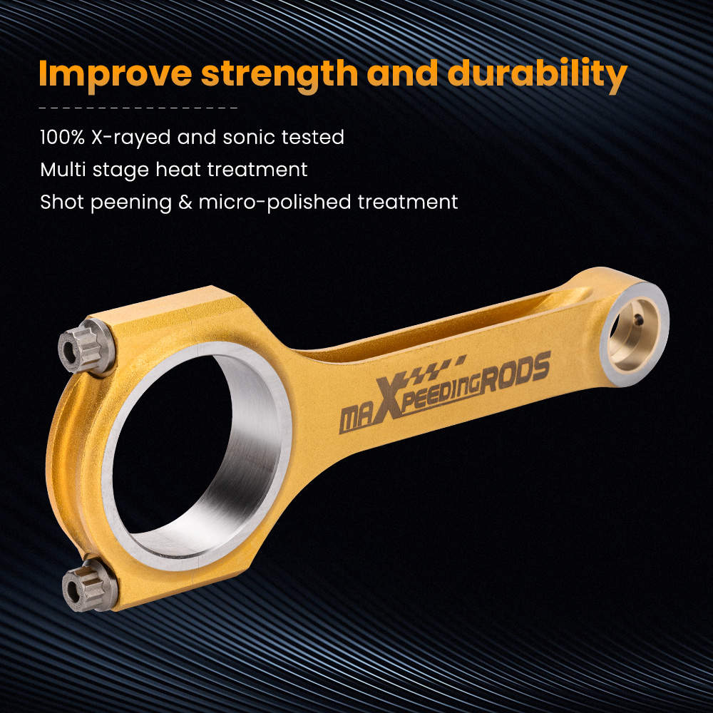 Connecting Rod Kit compatible for Suzuki Cultus GTi AA34S 1989-1994 AC34S AA33S H-Beam 4pcs