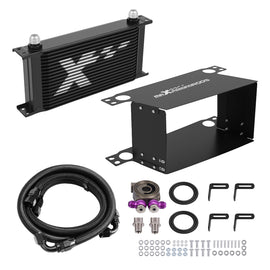 Complete Universal 19-Row AN10 Oliekoeler Kit met Thermostaat Aluminium