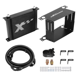 Universal 30-Row AN10 Aluminium Transmissie Oliekoeler Kit met Thermostaat