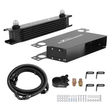 Ladda upp bild till gallerivisning, 7-Row Universal AN10 Aluminium Transmissie Oliekoeler Kit Thermostaat