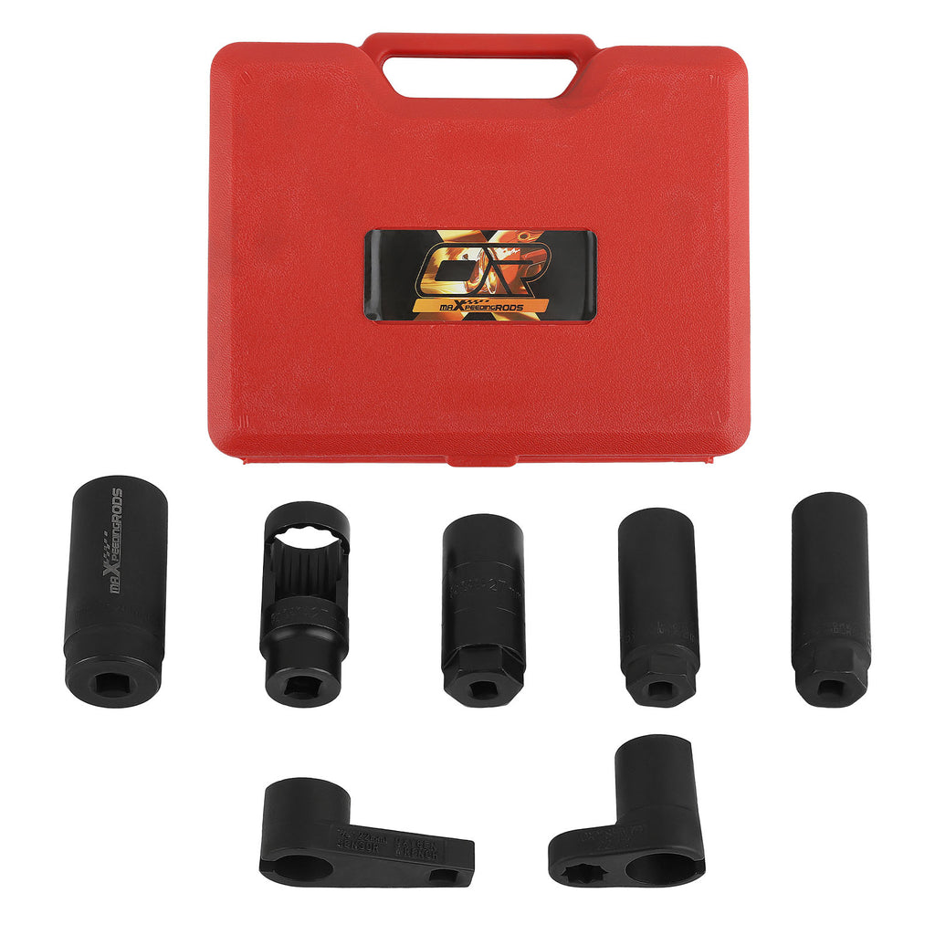 7 Stuk Zuurstofsensor Socket Set 22mm 27mm 29mm