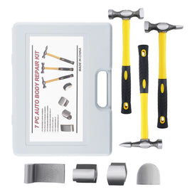 Car Body Repair Kit 7 Stuks Hammer Dolly voor Car Panel