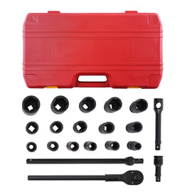 21x 3/4 inch Drive Deep Impact Socket Set 19mm-50mm Ratchet Extension