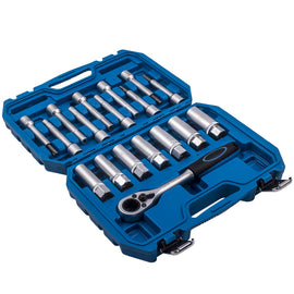 18-Stuk Luchtvering Repair Gereedschap Kit met Ratchet and Sockets