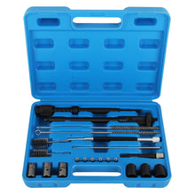 Ladda upp bild till gallerivisning, 21 stuks Injector Seat Cleaning Set Cutters Guide Keerring Puller Brushes Gereedschap Kit Set