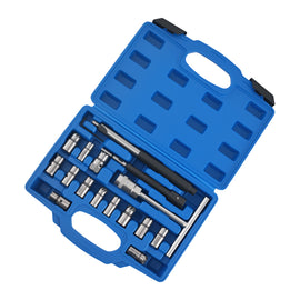Diesel Injector Seat Cutter Cleaner Universal 17 stuks geschikt voor Mercedes-Benz