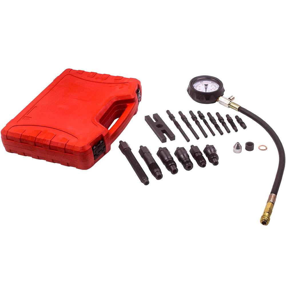 Diesel Compression Tester Car Truck Tractor Engine Cylinder Pressure Test Kit
