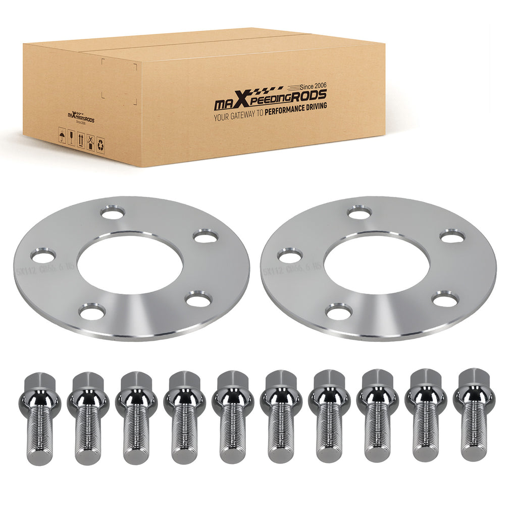 5mm Spacer geschikt voor BMW 5 Serie G30/G31 G5L G5K 2017+ 5x112 66.6mm Met Bolts