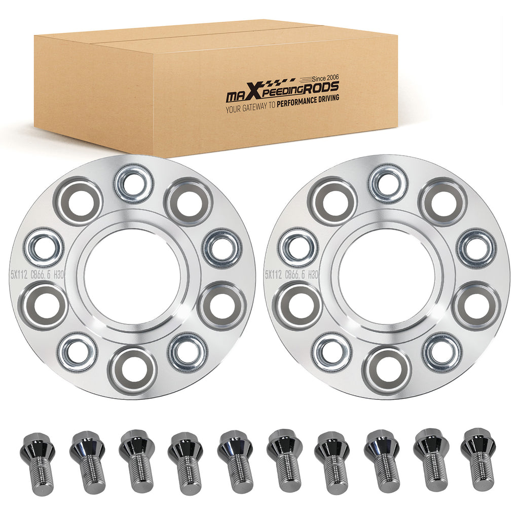30mm 5x112 spoorverbreders geschikt voor Mercedes-Benz C-Klasse W205 M14x1.5 Aluminium