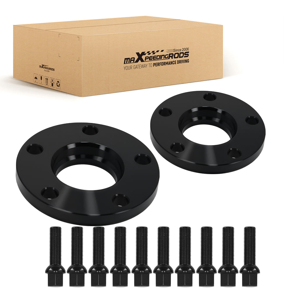 2x 15mm Spoorverbreders geschikt voor Audi A4 A5 A6 A7 Aluminium 5x112 CB66.5mm