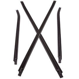 4 Window Glass Seals Buitenste Door Weather Strip suitable voor Toyota HILUX Double Cab 05-15